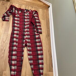 Plaid onsie large adult